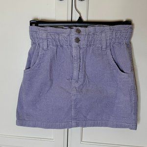 PacSun Lavender Corduroy Mini Skirt